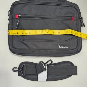 Bump Armor Laptop Bag Black Messenger Case Padded Shoulder Strap